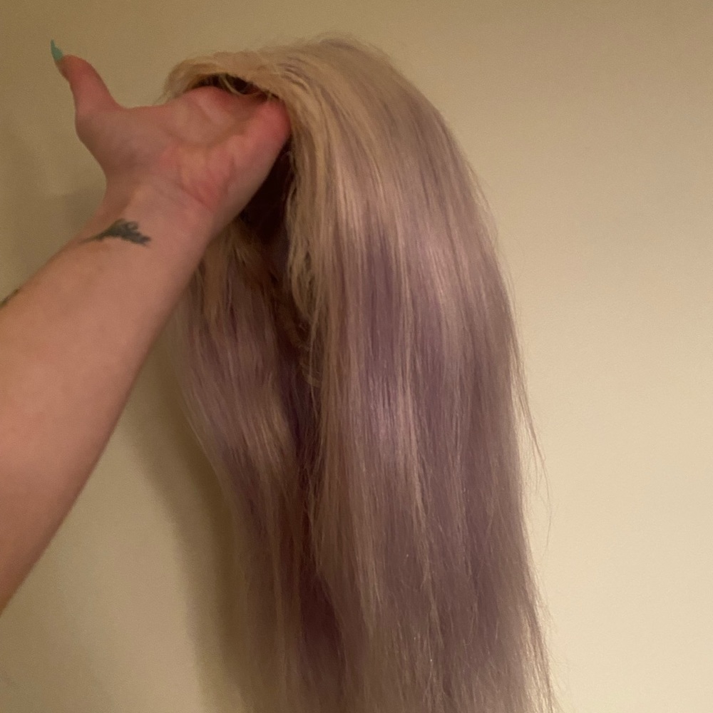 100% 22” HUMAN HAIR WIG